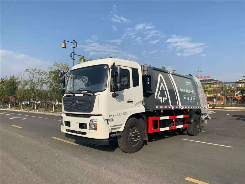 东风天锦14方压缩式垃圾车图片2