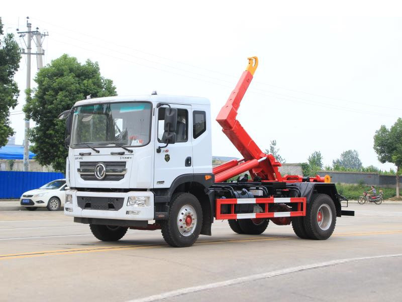 东风多利卡D9勾臂式垃圾车2 (1)