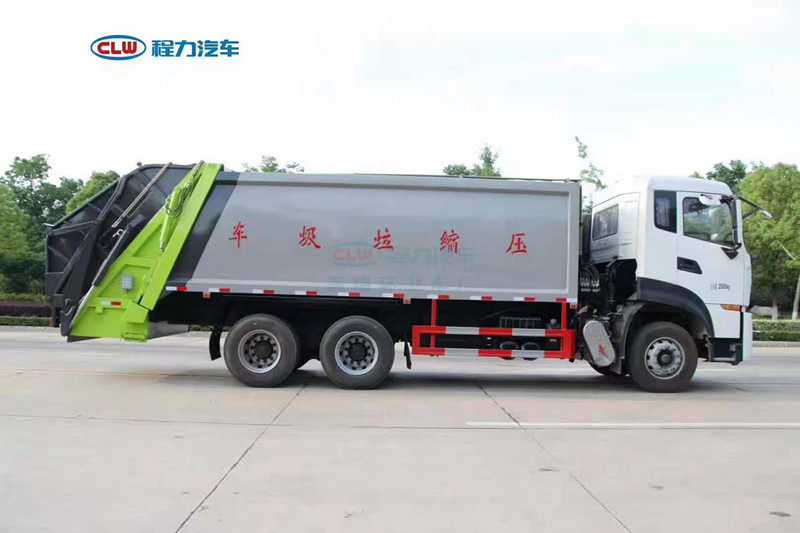东风天龙18方压缩式垃圾车3