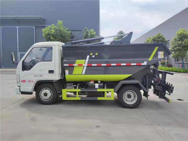 福田小卡之星自装卸式垃圾车4