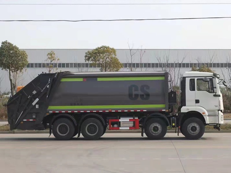 陕汽德龙20方压缩式垃圾车4