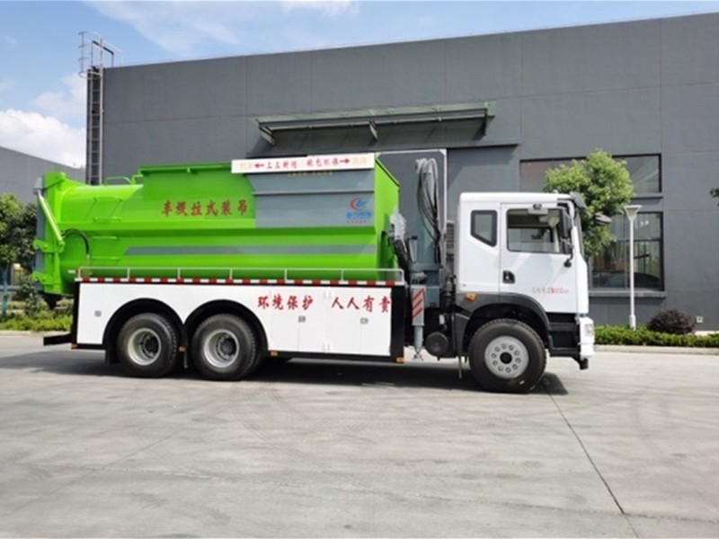 华神17方吊装压缩垃圾车4